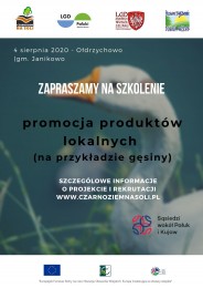 LGD Czarnoziem na Soli - Szkolenie "Promocja produktów lokalnych" (na przykładzie gęsiny) w Ołdrzychowie 