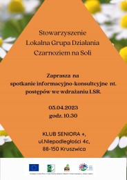 LGD Czarnoziem na Soli - Zapraszamy na spotkanie informacyjno-konsultcyjne nt. postępów we wdrażaniu LSR