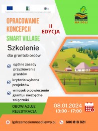 LGD Czarnoziem na Soli - II edycja szkolenia dla potencjalnych beneficjentów - Koncepcja Smart Village